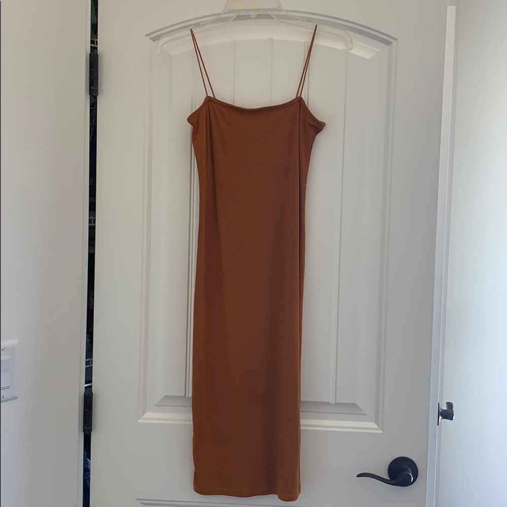 FashionNova Sailor Rob Midi Dress - Mustard Yellow